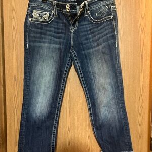 Vigoss Women's Deep Blue Cropped Jeans